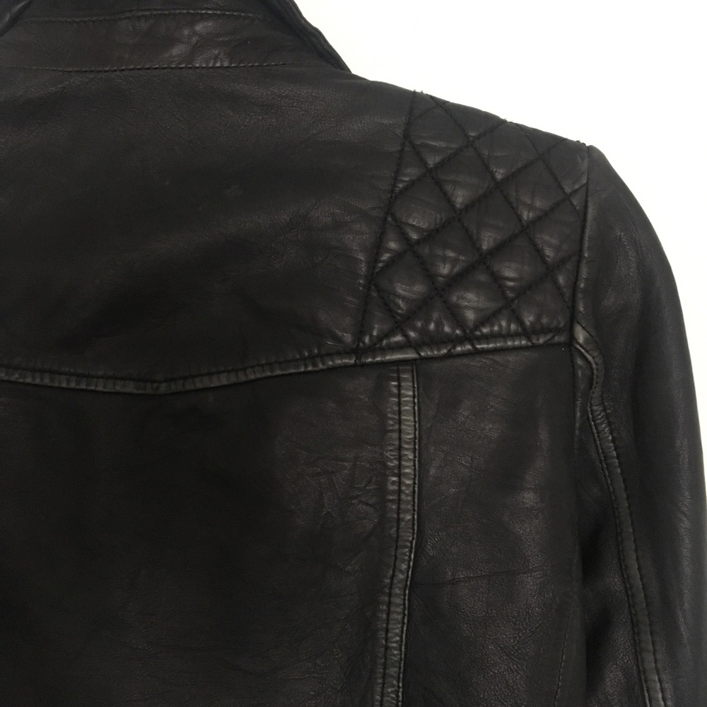 ALLSAINTS Cargo Leather Moto Jacket EUC - Picture 4 of 8